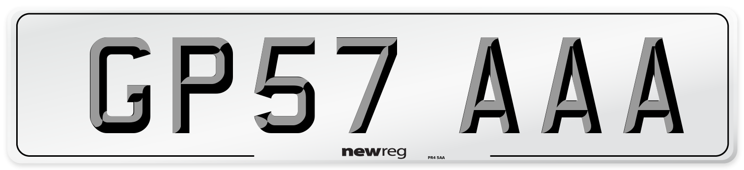GP57 AAA Number Plate from New Reg